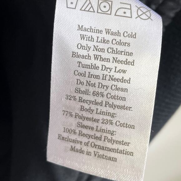 Everlane Womens Cotton Bomber Jacket Small Black NWT - Picture 9 of 10